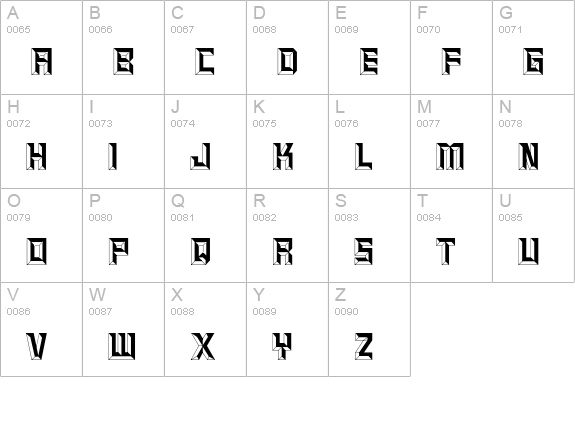 Spirit uppercase A-Z preview