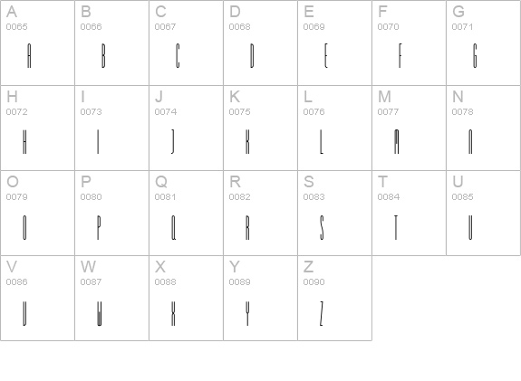 SpiritEF-Bold uppercase A-Z preview