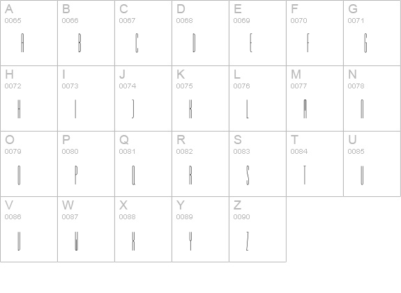 SpiritEF-Regular uppercase A-Z preview