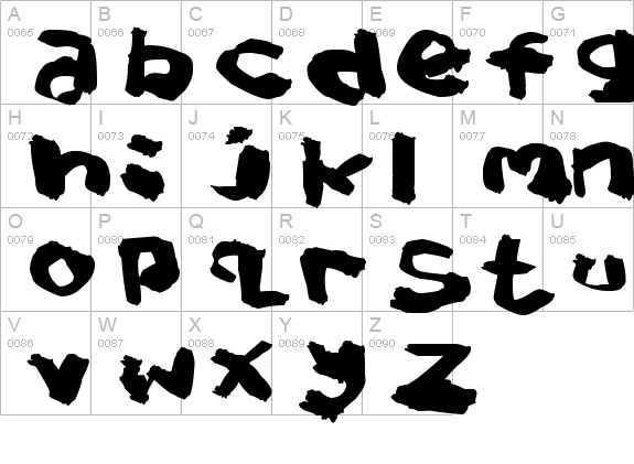 Splat Brush
 uppercase A-Z preview