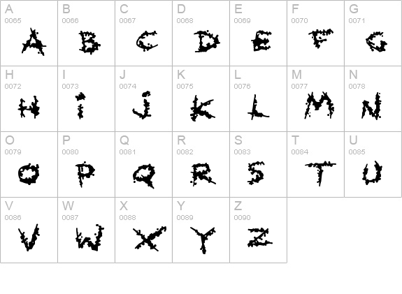 Splatlings
 uppercase A-Z preview