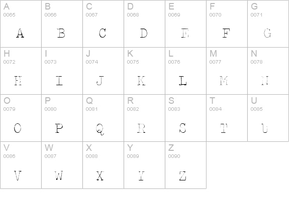 Splendid 66 uppercase A-Z preview