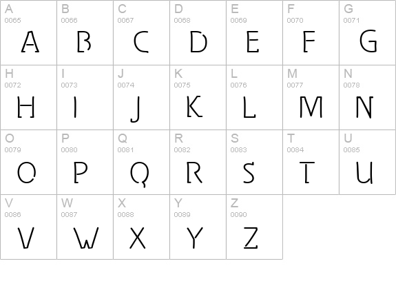 Spongy Thinsville uppercase A-Z preview