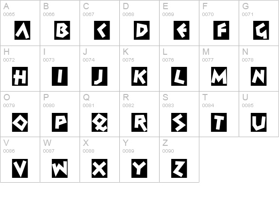 Spontan Initials uppercase A-Z preview