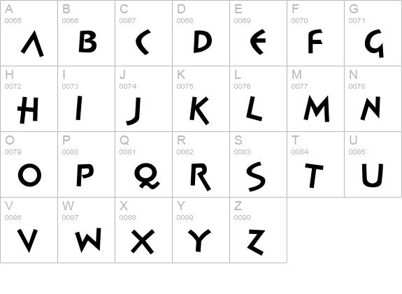 Spontan-Medium uppercase A-Z preview