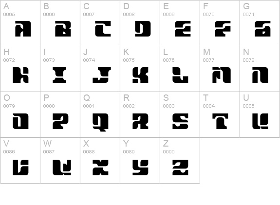 Sportswear-ERegular uppercase A-Z preview