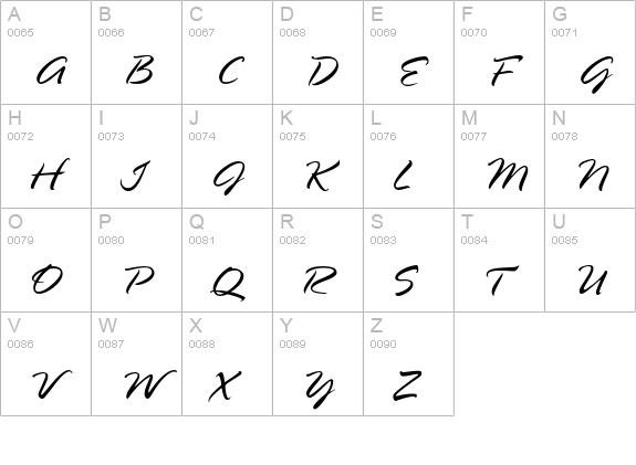 Spring LP Light uppercase A-Z preview