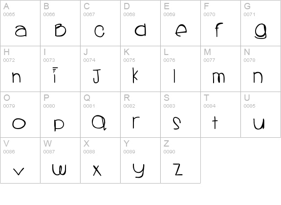 Sprinklescolors uppercase A-Z preview