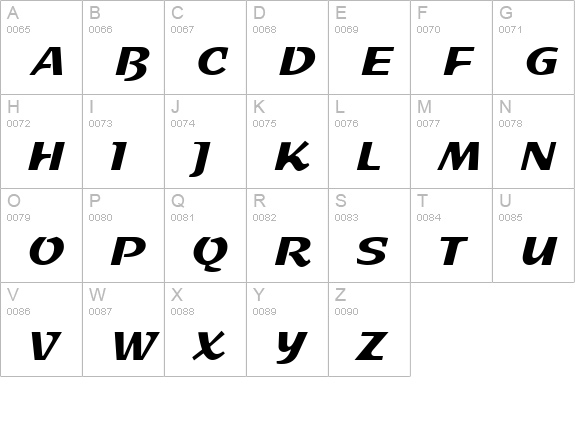 Sprint Regular uppercase A-Z preview