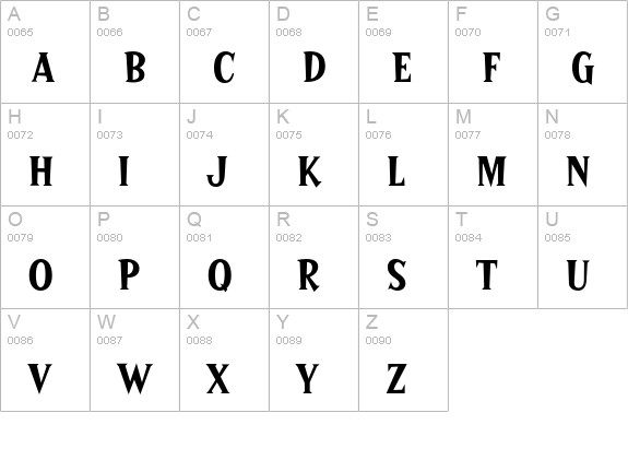 Sprocket uppercase A-Z preview
