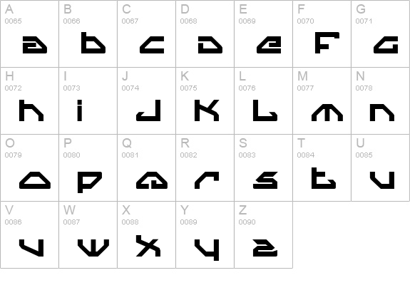 Spylord Bold uppercase A-Z preview