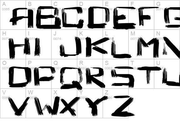 Square Brush
 uppercase A-Z preview