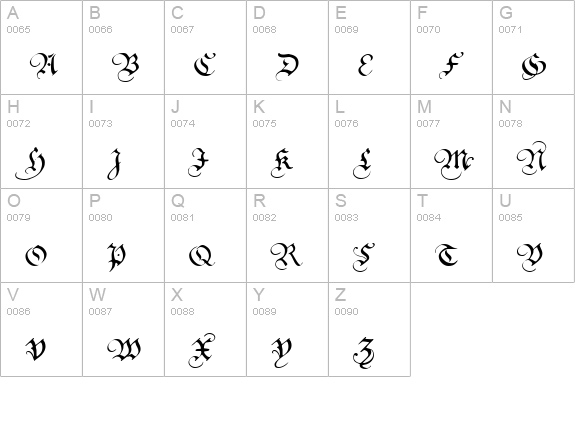 Square Text Tryout uppercase A-Z preview