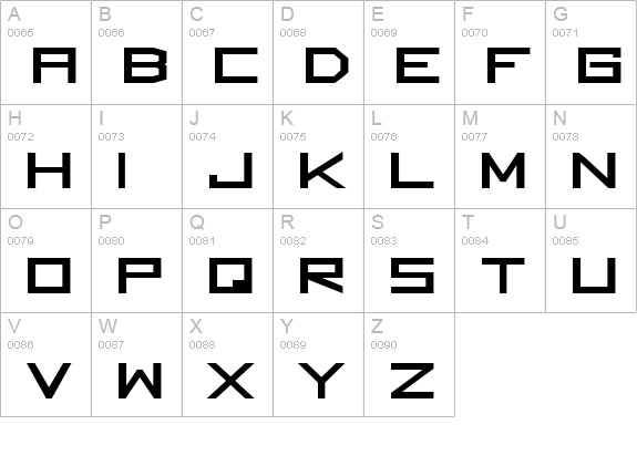 Square Unique ExtraBold uppercase A-Z preview