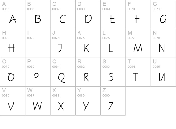 SquireD uppercase A-Z preview