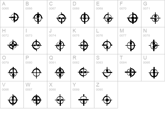 ST binar uppercase A-Z preview