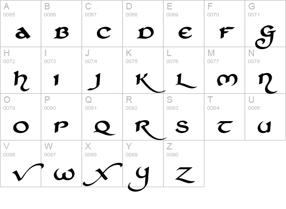 St Charles Extra Dark uppercase A-Z preview