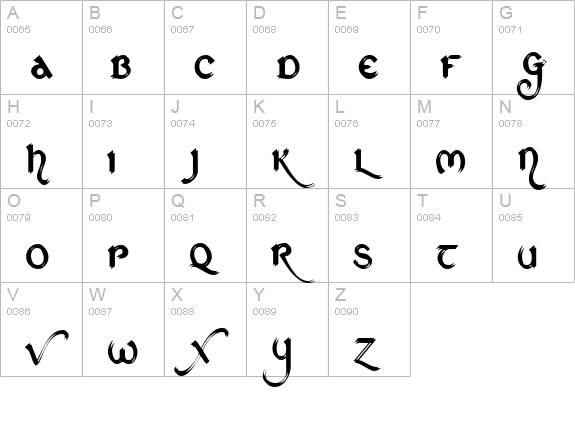St Charles Ornate uppercase A-Z preview