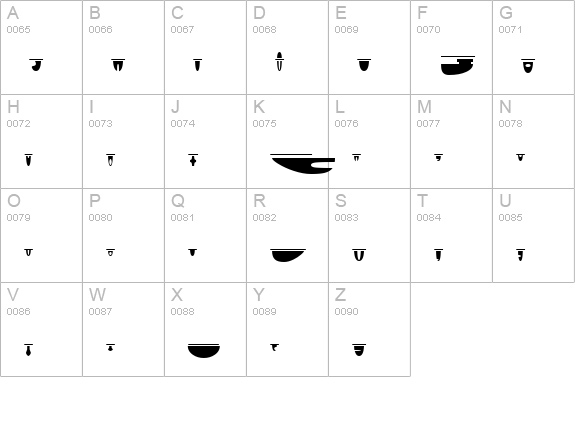 ST Dominion uppercase A-Z preview