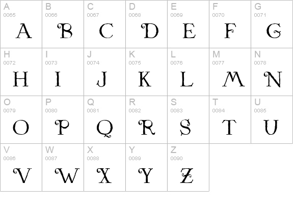 St. Nicholas uppercase A-Z preview