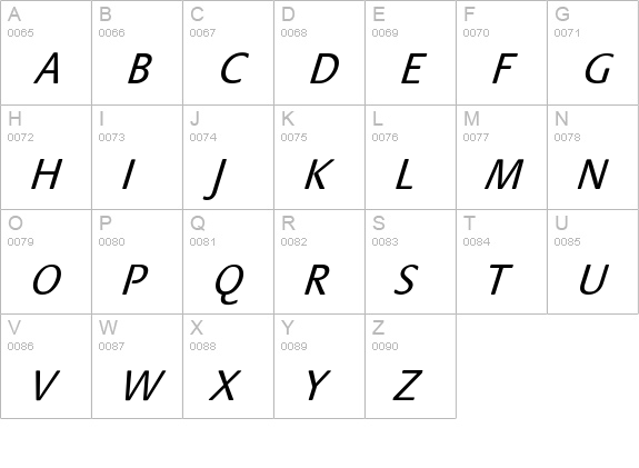 StackObl-Normal uppercase A-Z preview