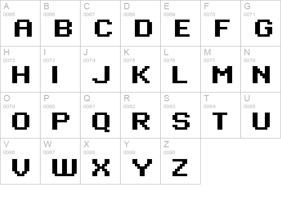 standard 07_63 uppercase A-Z preview