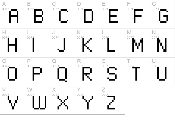 standard 09_55 uppercase A-Z preview