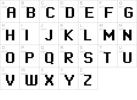 standard 09_65 uppercase A-Z preview
