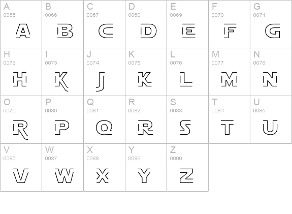 Star Jedi Hollow uppercase A-Z preview