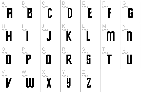 Star Series uppercase A-Z preview