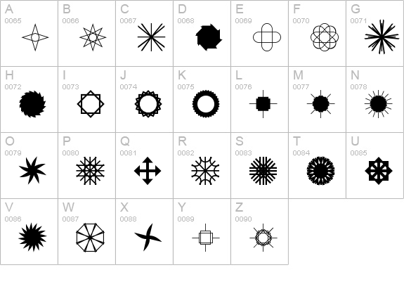 Star Time Too JL uppercase A-Z preview