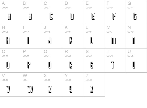 Star Trek Future  uppercase A-Z preview