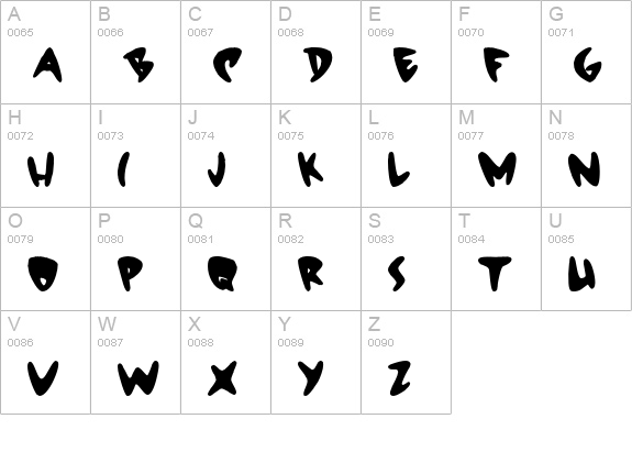 STARDUST uppercase A-Z preview