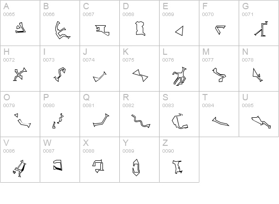 Stargate SG1 Go ald uppercase A-Z preview