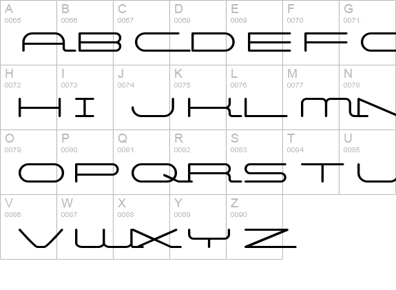 Starliner BTN Bold uppercase A-Z preview