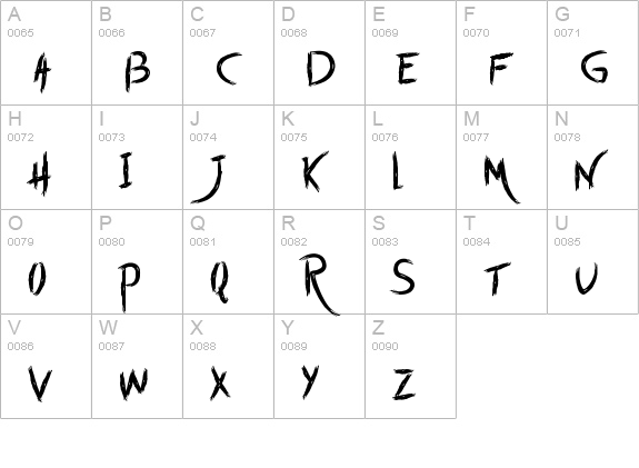 Start with Today uppercase A-Z preview