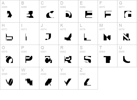 State uppercase A-Z preview