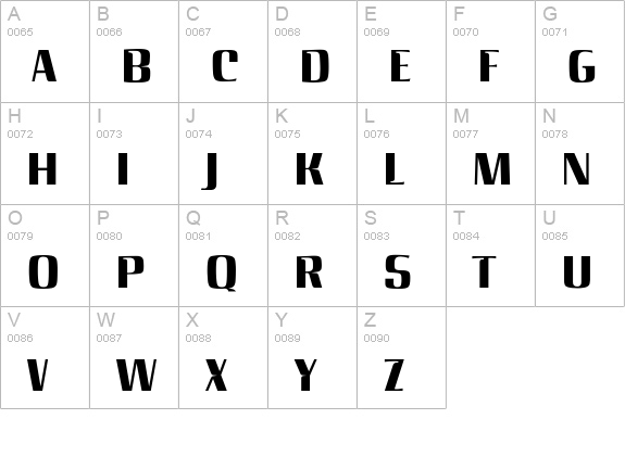 Steamer uppercase A-Z preview