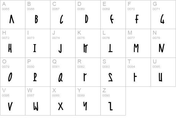 Steel-Jones uppercase A-Z preview
