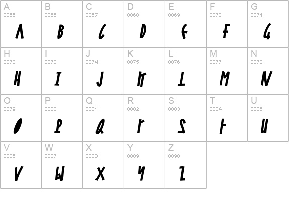 Steel-JonesBoldItalic uppercase A-Z preview