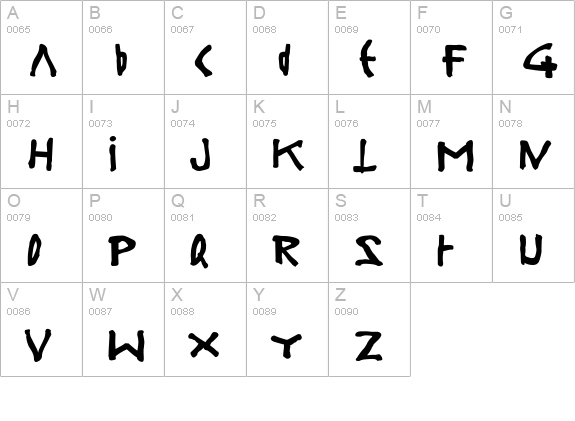 Steel-Mix uppercase A-Z preview