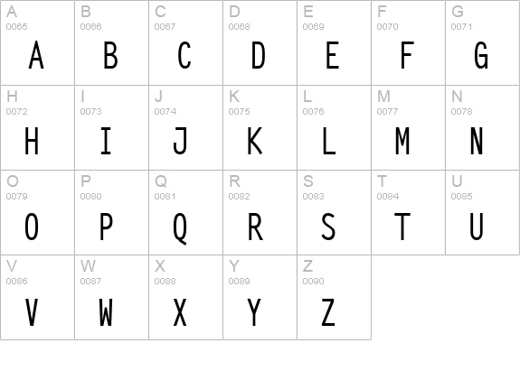 SteepTypewriterMedium uppercase A-Z preview