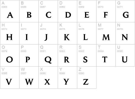 Steinbeck Gras uppercase A-Z preview