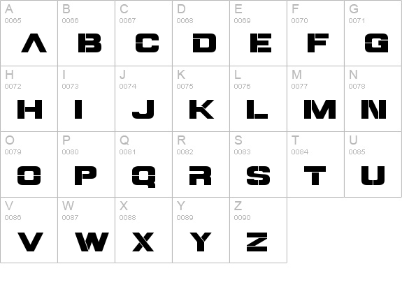 Steiner uppercase A-Z preview