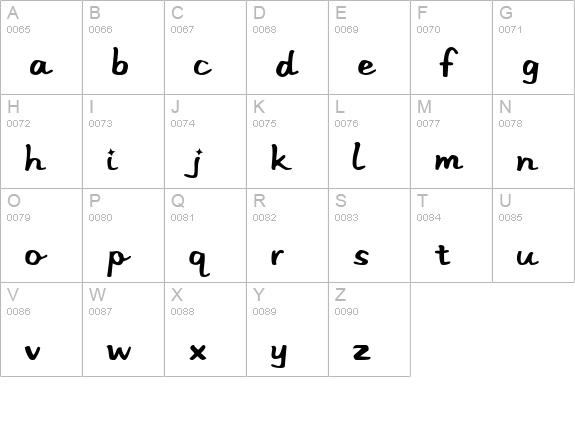 Stereo Hifi uppercase A-Z preview
