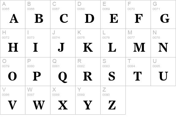 Sterling SSi Bold uppercase A-Z preview