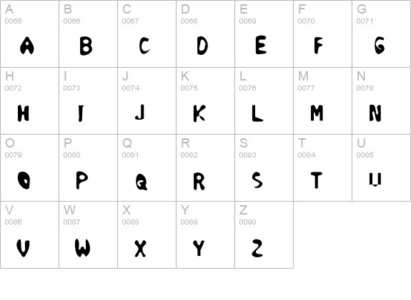 Steroid-Fatty uppercase A-Z preview