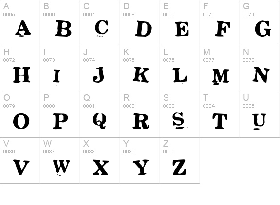 Stickons Two uppercase A-Z preview