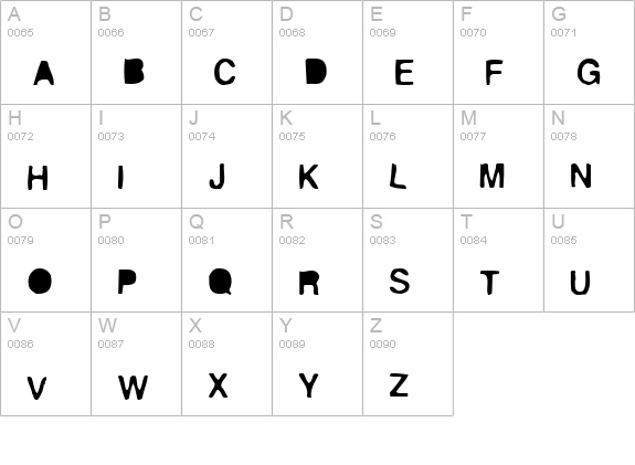 Sticky uppercase A-Z preview