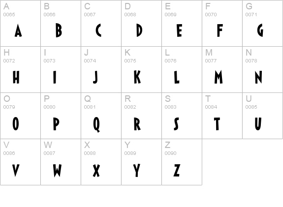 Sticky Moula BTN uppercase A-Z preview